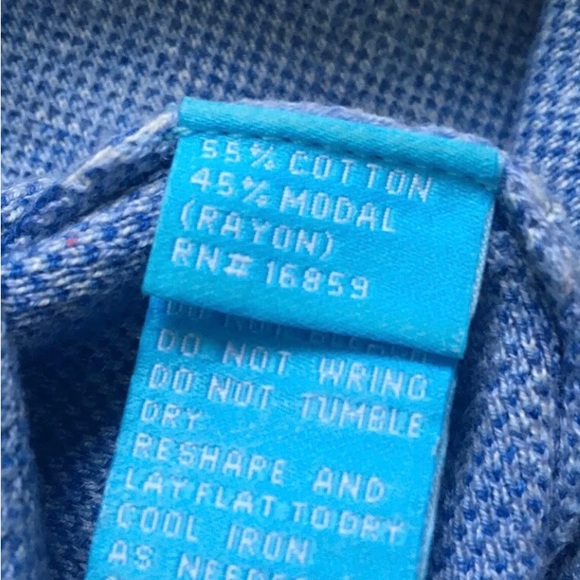 J. McLaughlin Blue chevron cotton sweater dress. Size XS - Picture 3 of 6